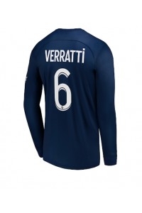 Paris Saint-Germain Marco Verratti #6 Voetbaltruitje Thuis tenue 2022-23 Lange Mouw